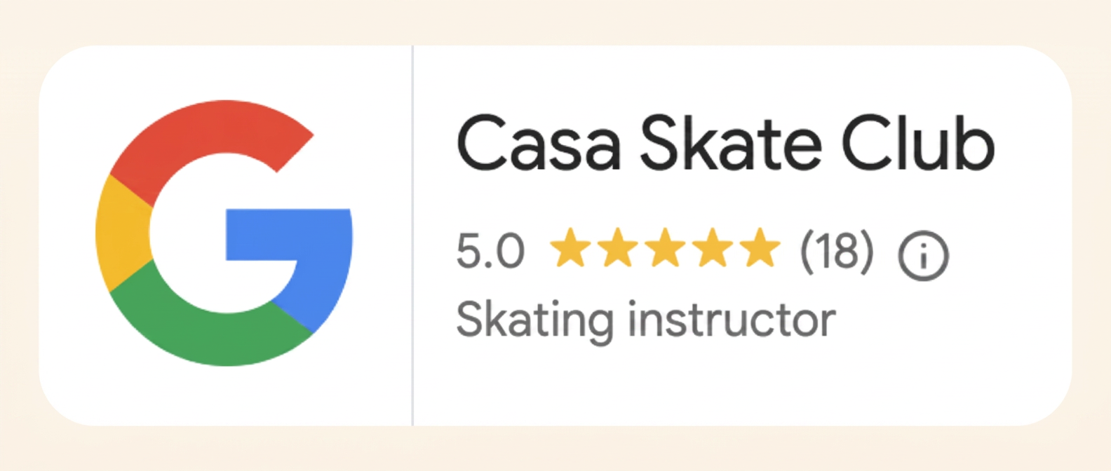 Casa Skate Club on Google — rated 5.0 stars from 18 reviews